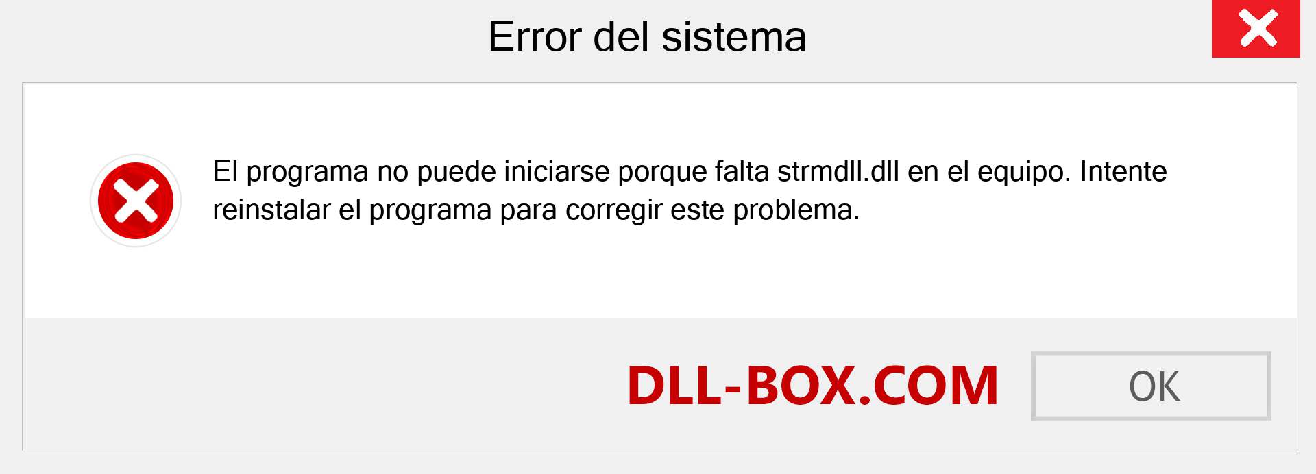 ¿Falta el archivo strmdll.dll ?. Descargar para Windows 7, 8, 10 - Corregir strmdll dll Missing Error en Windows, fotos, imágenes